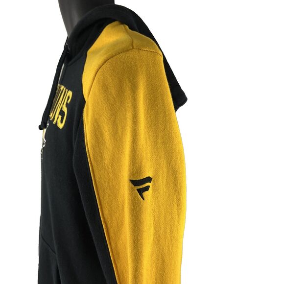 Mens Fanatics Pittsburgh Penguins Hoodie Sweatshirt Sz S Black Yellow - Picture 4 of 9